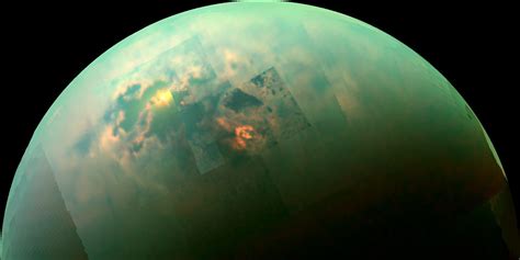 Titan Photo Lakes Glisten On Saturns Moon As Captured By Cassini