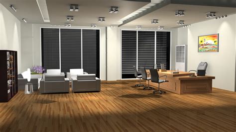 Sajid Designer Office Room 3d Interior Design 3ds Max