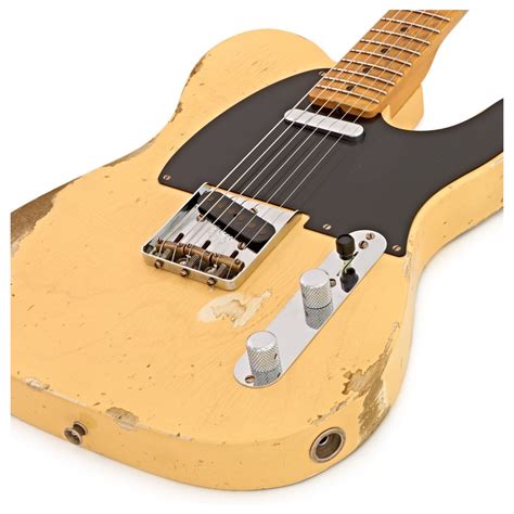 Disc Fender Custom Shop 1951 Heavy Relic Telecaster Faded Blonde Na