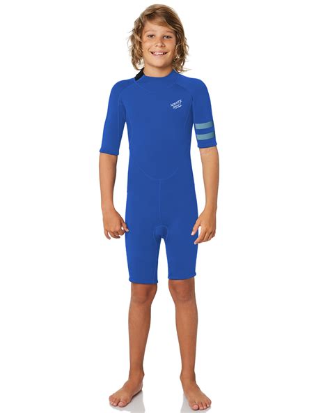Youth Spring 25mm Neoprene Surf Suit Short Sleeve One Piece Uv