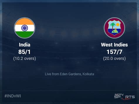 India Vs West Indies Live Score Over 1st T20i T20 6 10 Updates