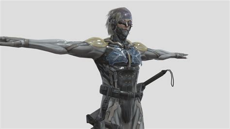 Metal Gear Solid 4 Raiden Download Free 3d Model By Sentientshoebox