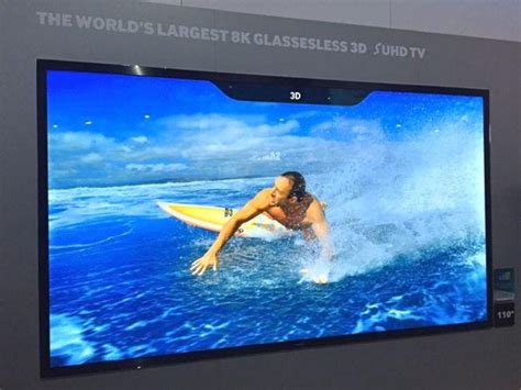 Samsung Woos Showgoers With 8k Glasses Free 3dtv Sound And Vision