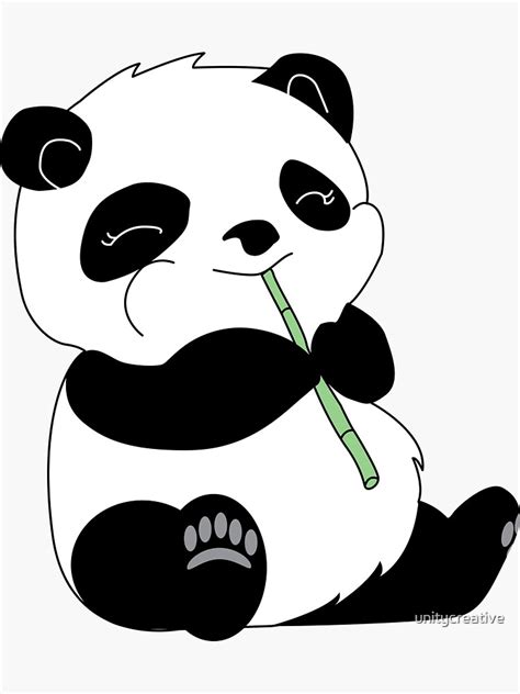 Panda Sticker By Unitycreative Redbubble