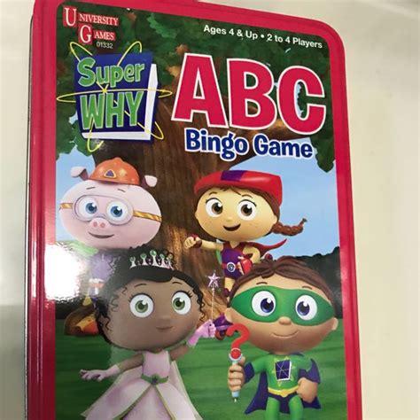 Super Why Bingo Game Hobbies And Toys Toys And Games On Carousell