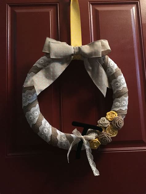 My Springsummer Wreath For My Front Door Super Easy To Make And Looks