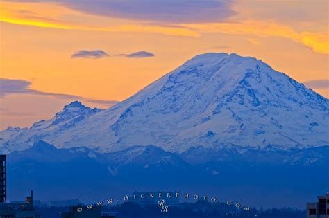 Mount Rainier Sunset Washington Photo Information