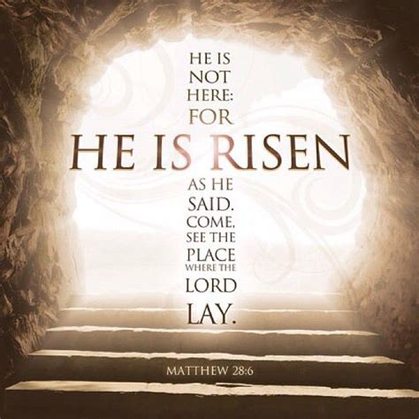 Here we celebrate our favorite cosmic entity. "He is not here: for he is risen, as he said. Come, see ...