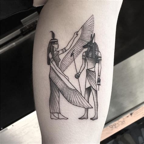 ·maat And Anubis Tattoo· By Daniel Berdiel Tatuajes De Ojo Egipcios