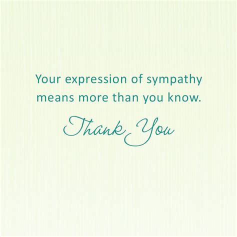 Thank You For Your Sympathy Card Greeting Cards Hallmark