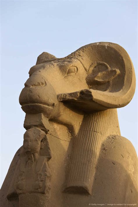 Row Of Ram Headed Sphinxes At Karnak Temple Luxor Egypt Egyptian