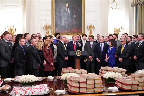 Trump Serves North Dakota State Fast Food At White House