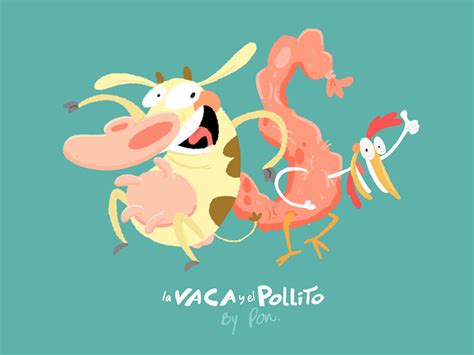 Cow And Chicken By Pon Cervantes On Dribbble