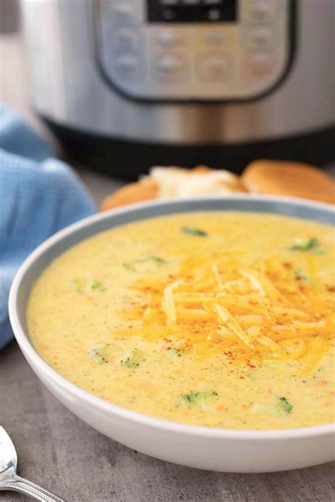 Instant Pot Broccoli Cheddar Soup Simply Happy Foodie