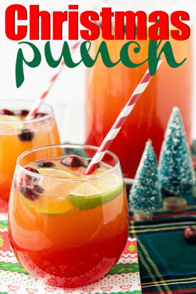 Easy Christmas Punch Recipe Nonalcoholic Play Party Plan
