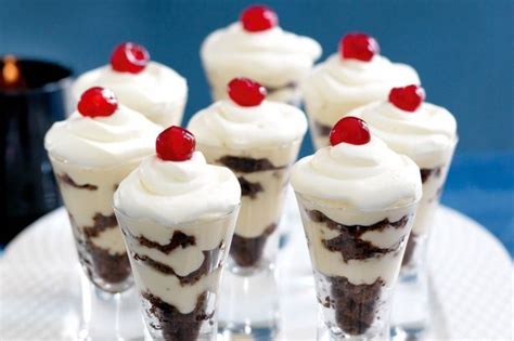 Cracked candy cane frozen treat with hot fudge sauce. Individual Christmas Desserts Australia - The Ultimate ...