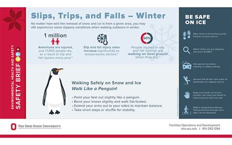 Safety Brief Walk Like A Penguin This Winter Environmental Health