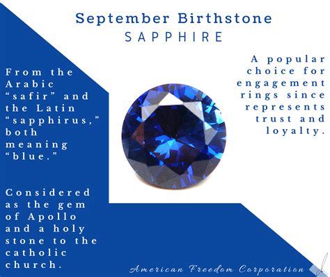 September Birthstone Sapphire Birthstones September Birthstone Gem