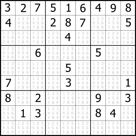 Very Easy Sudoku Puzzle To Print 3 Printable Sudoku Instructions