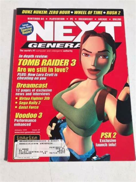 Next Generation Magazine January 1999 Tomb Raider 3 Lara Croft Ebay