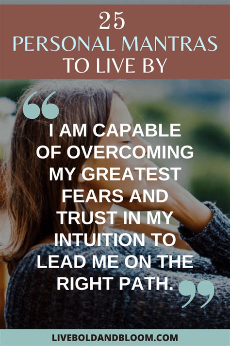Transformative Personal Mantras To Live By Personal Mantra