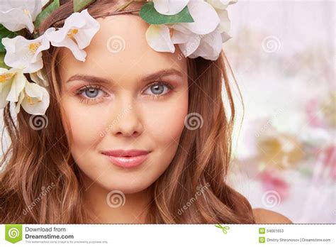 Cute Spring Stock Image Image Of Calm Adult Sensual 54661653