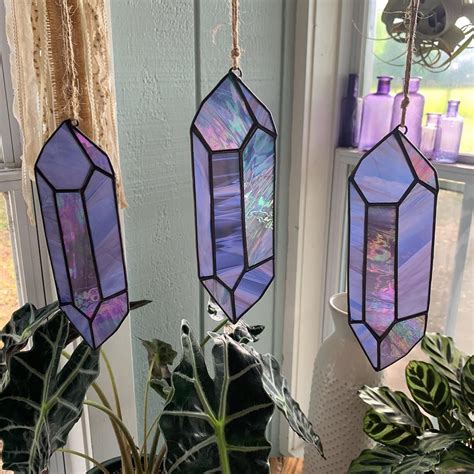 Amethyst Crystal Suncatchers Headed In To My Shop Tonight Sold Out I Decided To Enlarge This