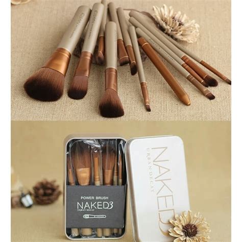 Jual Wsh001 Isi 12 Kuas Make Up Brush Naked 3 Naked3 Brush Set Kit Shopee Indonesia