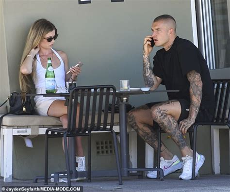 AFL Superstar Dustin Martin Spotted On A Lunch Date With Mystery Blonde Woman