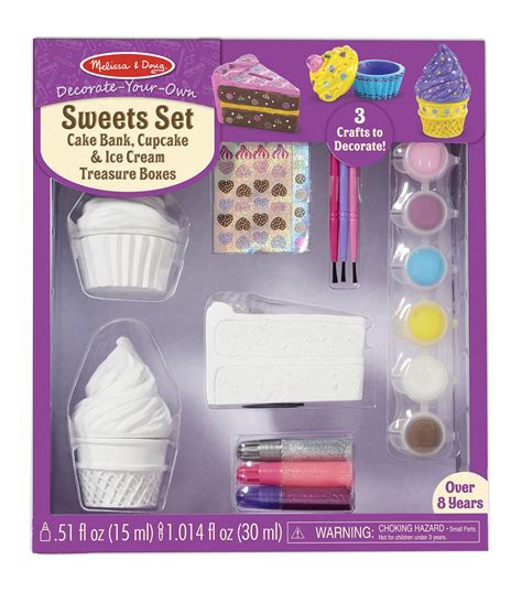Melissa And Doug Decorate Your Own Sweets Set Craft Kits Keepsake