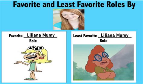 Favorite Role And Least Fav Role Of Liliana Mumy By Marjulsansil On