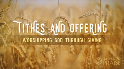 Tithes and Offering Still 11 - Animated Praise