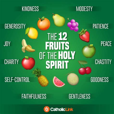 The 12 Fruits Of The Holy Spirit Catholic Link