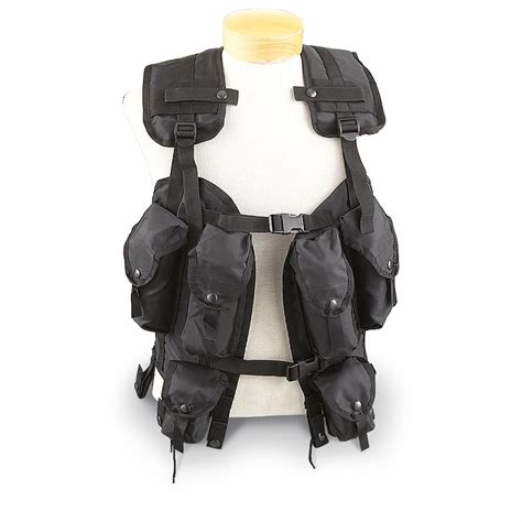 Tru Spec Load Bearing Vest Black 182916 Tactical Gear At