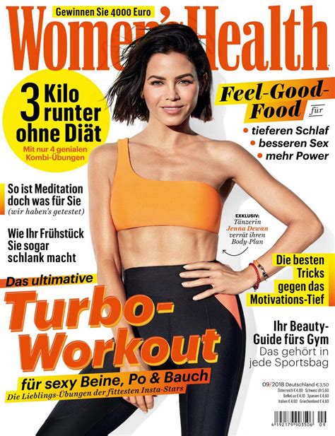 Jenna Dewan In Womens Health Magazine Germany September 2018 Celebskart