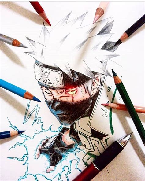 Naruto Kakashi Eye Drawing