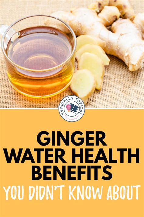 What Is The Benefits Of Drinking Ginger Water