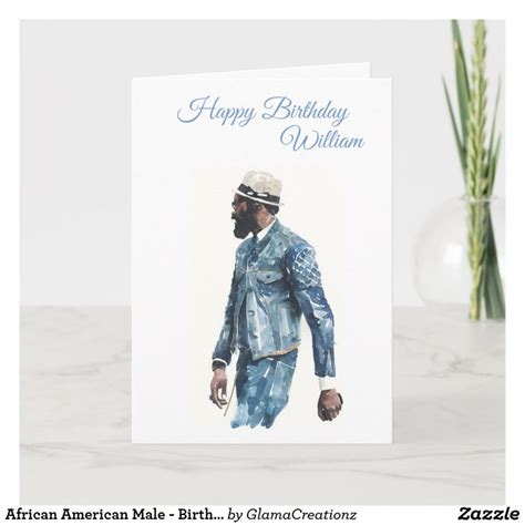 African American Male Birthday Card Zazzle Com In Birthday