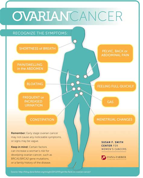 Functional ovarian cysts usually are harmless, do not cause symptoms, and go away without treatment. What Are the Symptoms of Ovarian Cancer? [Infographic ...