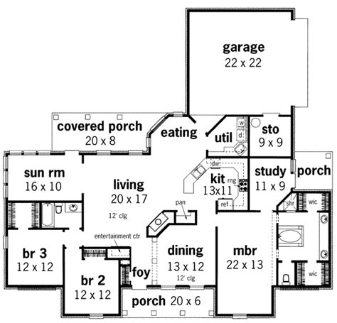 Which plan do you want to build? European Style House Plan - 3 Beds 2.00 Baths 2000 Sq/Ft ...