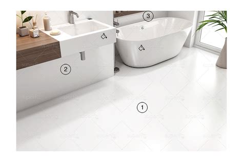 Download Bathroom Mockup to change the Floor and Wall surface