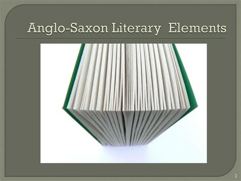 Ppt Anglo Saxon Literary Elements Powerpoint Presentation Free