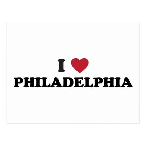 I Love Philadelphia Pennsylvania Postcard Zazzle
