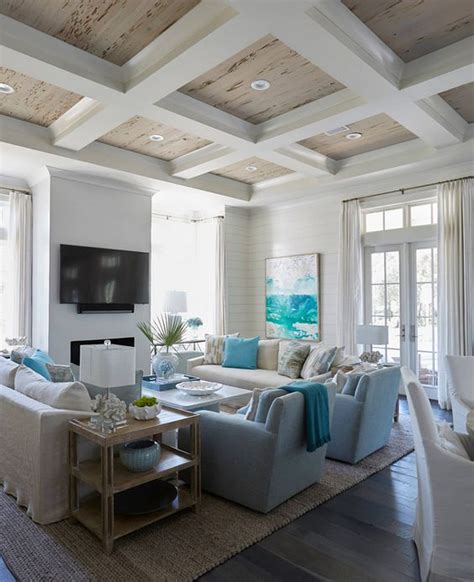 Classic coastal living decor ideas house decorations and furniture via grosvenorrooms.com. 16 Inspirational Ideas For Decorating Beach Themed Living Room