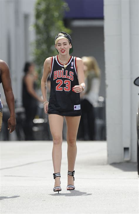 Miley Cyrus Street Style Miley Cyrus Pictures Michael Jordan Jersey