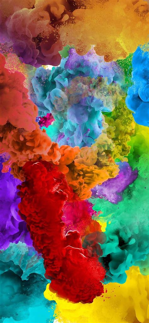 Colour Burst Abstract Colorburst Colourful Crazy Mix Paint
