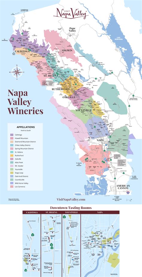 Printable Map Of Napa Valley Wineries