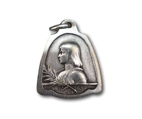 Saint Joan Of Arc Medal French Religious Medal Pendant Charm Saint
