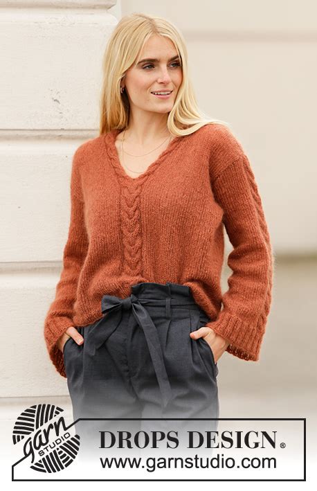 Free V Neck Sweater Knitting Patterns Archives Knitting Bee Free