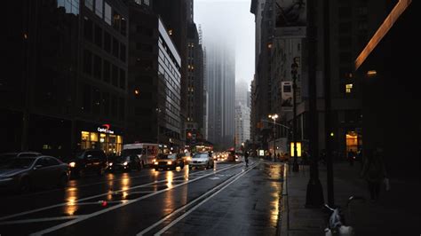Rainy Day In New York City 3840x2160 Wallpapers
